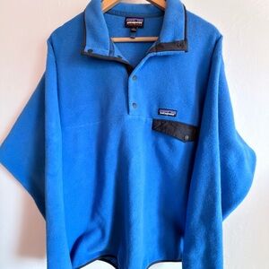Patagonia Synchilla Jacket in Royal Blue with Gray accents